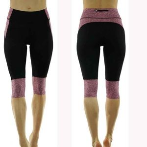 Capri length with zippered key pocked at the back